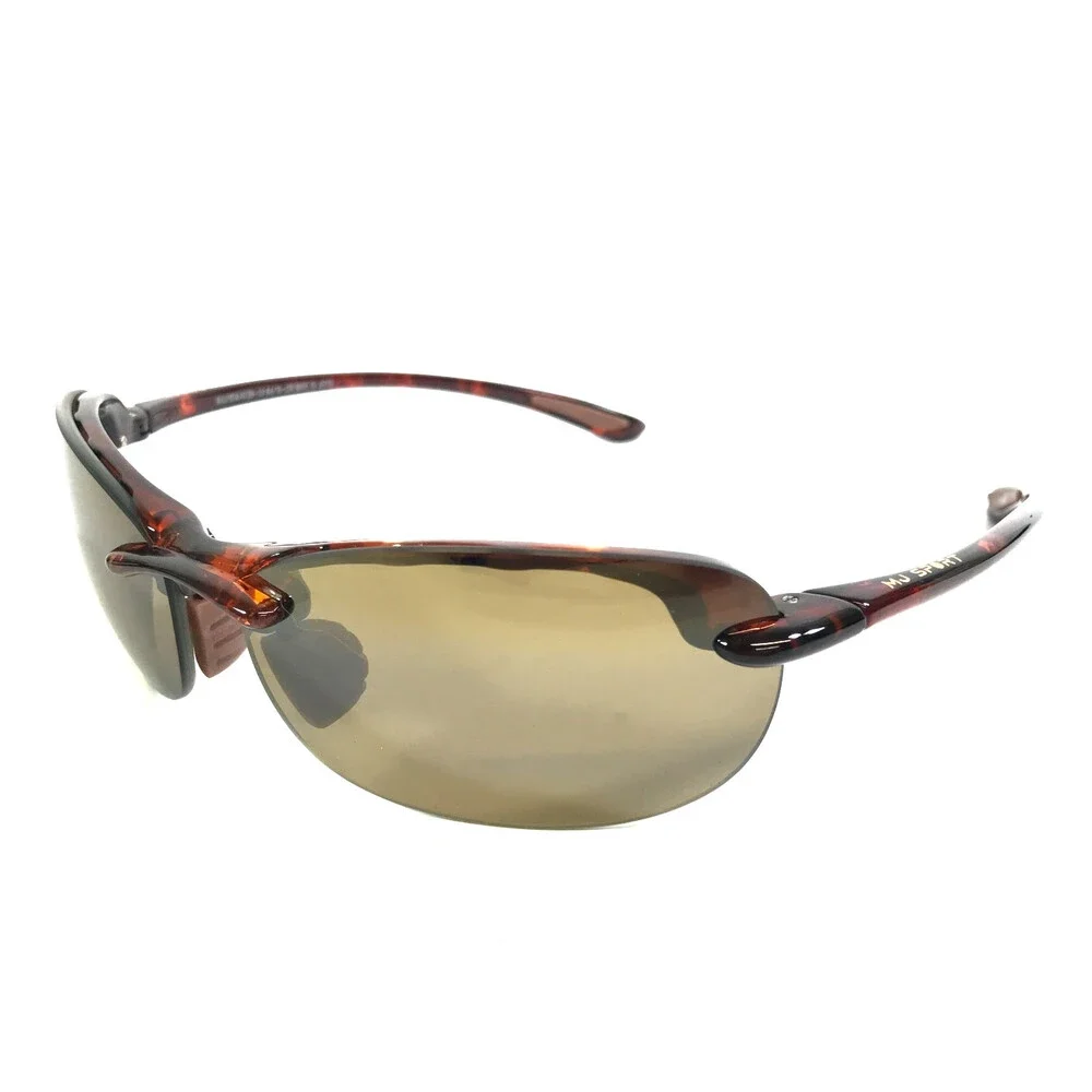 Maui Jim Sunglasses Hanalei MJ413N-10 Tortoise Rimless Frames with HCL Bronze